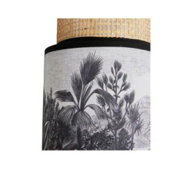 Applique Incurvée Ombrage Rotin Et Tissu Palmier Ostaria -ATMOSPHERA Soldes Boutique applique incurvee ombrage rotin et tissu palmier ostaria 2