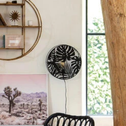 Applique Métal Noir Feuilles Olas Atmosphera -ATMOSPHERA Soldes Boutique applique metal noir feuilles olas atmosphera 4