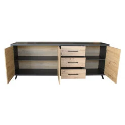 Bahut 3 Portes 3 Tiroirs Wiva 6 Bahut 3 Portes 3 Tiroirs Wiva -ATMOSPHERA Soldes Boutique bahut 3 portes 3 tiroirs wiva 1 2