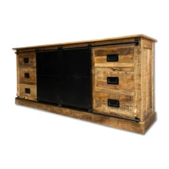 Bahut 6 Tiroirs Manguier Et Métal Barn 5 Bahut 6 Tiroirs Manguier Et Métal Barn -ATMOSPHERA Soldes Boutique bahut 6 tiroirs manguier et metal barn 2