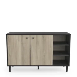 Demeyere Buffet 2 Portes 3 Niches Industriel Arty -ATMOSPHERA Soldes Boutique buffet 2 portes 3 niches industriel arty 2