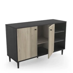 Demeyere Buffet 2 Portes 3 Niches Industriel Arty -ATMOSPHERA Soldes Boutique buffet 2 portes 3 niches industriel arty 3