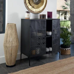 Buffet 2 Portes Métal Ajouré Teeco Atmosphera 9 Buffet 2 Portes Métal Ajouré Teeco Atmosphera -ATMOSPHERA Soldes Boutique buffet 2 portes metal ajoure teeco atmosphera 2