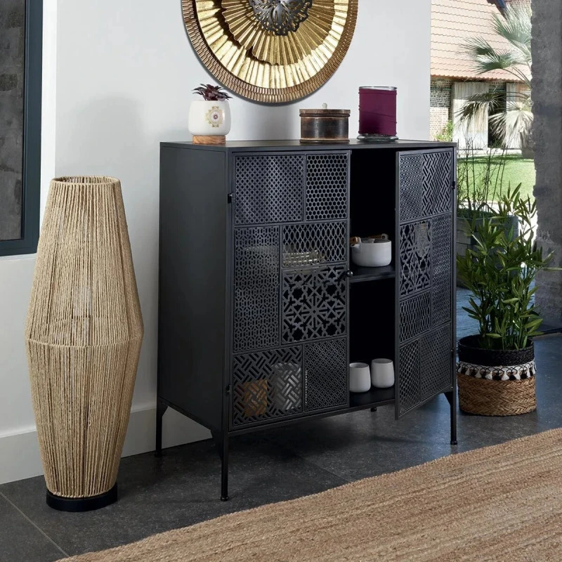 Buffet 2 Portes Métal Ajouré Teeco Atmosphera 3 Buffet 2 Portes Métal Ajouré Teeco Atmosphera – Image 3