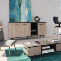 Demeyere Buffet Bas Bruce 3 Portes 3 Niches -ATMOSPHERA Soldes Boutique buffet bas bruce 3 portes 3 niches 6