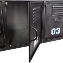 Buffet Bas Sevin Métal 4 Portes Atmosphera -ATMOSPHERA Soldes Boutique buffet bas sevin metal 4 portes atmosphera 4