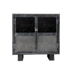 Buffet Métal Noir Jodhpur 2 Portes -ATMOSPHERA Soldes Boutique buffet metal jodhpur portes 3