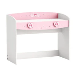 Demeyere Bureau 1 Tiroir Anastasia Rose Et Blanc