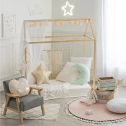 ATMOSPHERA Cabane En Bois Chambre Enfant Structure Seule