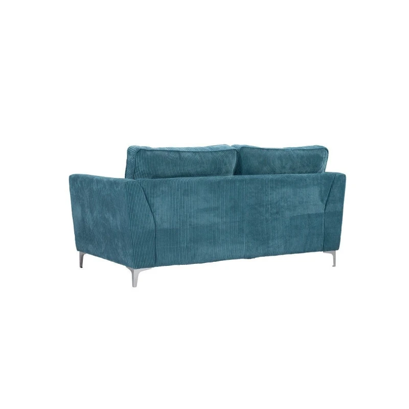 Canapé 2 Places Isla Velours Côtelé Bleu 2 Canapé 2 Places Isla Velours Côtelé Bleu – Image 2