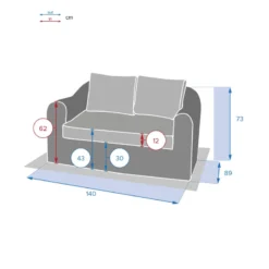 Canapé 2 Places Moorea Savana Hespéride -ATMOSPHERA Soldes Boutique canape 2 places moorea savana hesperide 2