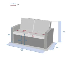 Canapé 2 Places Polynésia Naturae Hespéride -ATMOSPHERA Soldes Boutique canape 2 places polynesia naturae hesperide 2