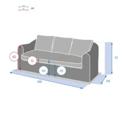 Canapé 3 Places Moorea Savana Hespéride -ATMOSPHERA Soldes Boutique canape 3 places moorea savana hesperide 2