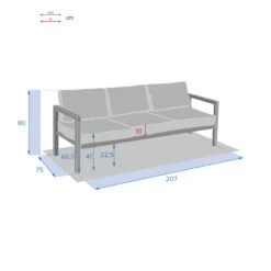 Canapé De Jardin Jauca Noisette / Gris Boisé Hespéride 5 Canapé De Jardin Jauca Noisette / Gris Boisé Hespéride -ATMOSPHERA Soldes Boutique canape de jardin jauca noisette gris boise hesperide 1 2