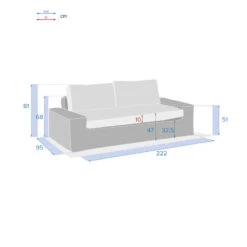 Canapé De Salon De Jardin Savinia Coloris Tahini Hespéride -ATMOSPHERA Soldes Boutique canape de salon de jardin savinia coloris tahini hesperide 3