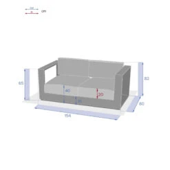Canapé Extérieur 2 Places Allure Hespéride -ATMOSPHERA Soldes Boutique canape exterieur 2 places allure hesperide 2