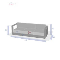 Canapé Extérieur 3 Places Allure Blanc Hespéride -ATMOSPHERA Soldes Boutique canape exterieur 3 places allure blanc hesperide 2