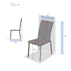 Chaise Empilable Axant Wengé Et Praline Hespéride -ATMOSPHERA Soldes Boutique chaise empilable axant wenge et praline hesperide 1 2