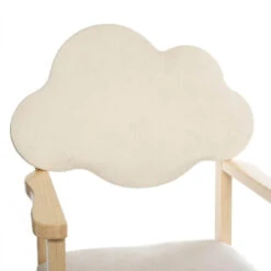 Chaise Enfant Nuage Blanc Pieds Bois Atmosphera -ATMOSPHERA Soldes Boutique chaise enfant nuage blanc pieds bois atmosphera 2