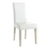 Demeyere Chaise Dossier Haut Blanc PU Guevara