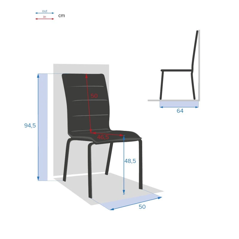 Chaise Extérieure Diese Anthracite/graphite Hespéride 4 Chaise Extérieure Diese Anthracite/graphite Hespéride – Image 4
