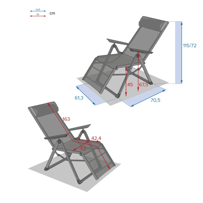 Chaise Longue Decima Hespéride Bordeaux/graphite 6 Chaise Longue Decima Hespéride Bordeaux/graphite – Image 6