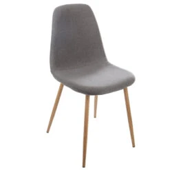 Chaise Taho Gris Foncé Assise Rembourrée Atmosphera