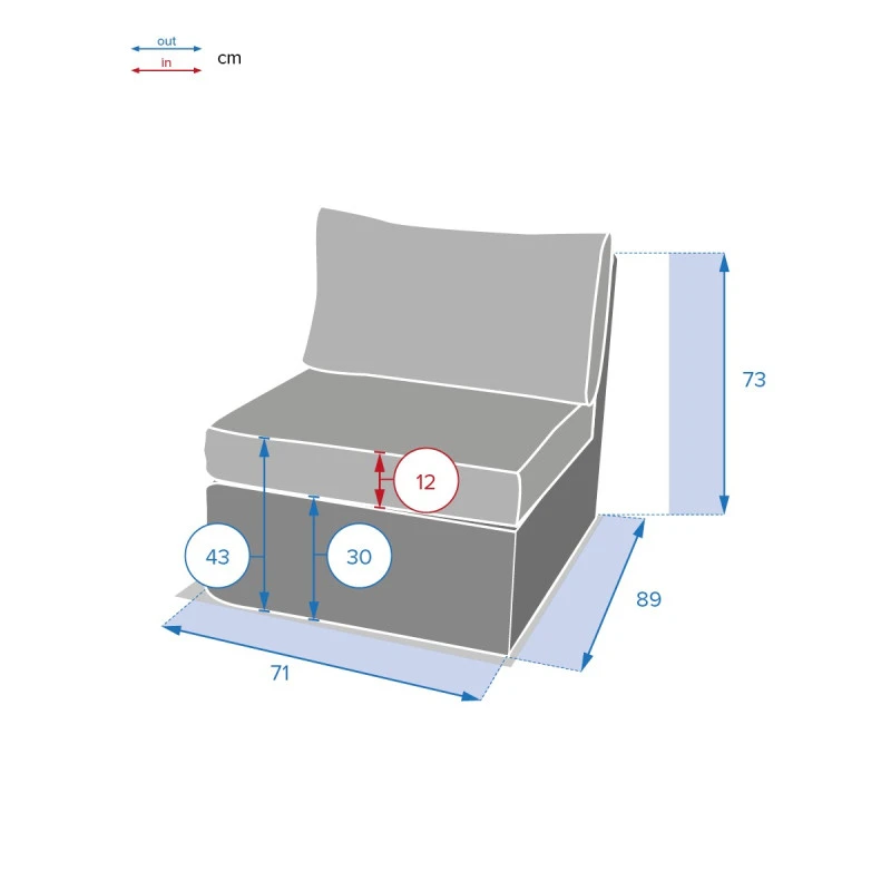 Chauffeuse Extérieur Moorea Hespéride Terre D'ombre 3 Chauffeuse Extérieur Moorea Hespéride Terre D'ombre – Image 3