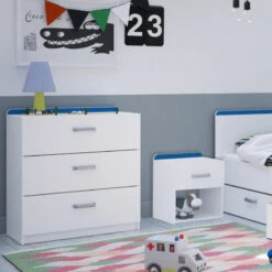 Demeyere Chevet 1 Tiroir Reverso Rose Ou Bleu -ATMOSPHERA Soldes Boutique chevet 1 tiroir reverso rose ou bleu 3