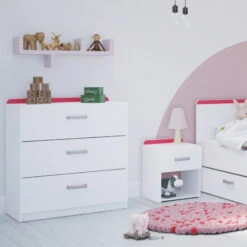 Demeyere Chevet 1 Tiroir Reverso Rose Ou Bleu -ATMOSPHERA Soldes Boutique chevet 1 tiroir reverso rose ou bleu 4