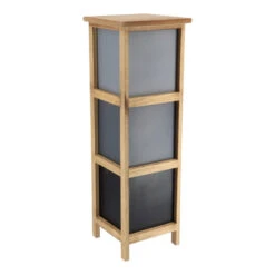 Chiffonnier Petit Modèle 3 Tiroirs Dégradé Gris -ATMOSPHERA Soldes Boutique chiffonnier petit modele 3 tiroirs degrade de gris 2