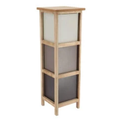 Chiffonnier Petit Modèle 3 Tiroirs Dégradé Taupe -ATMOSPHERA Soldes Boutique chiffonnier petit modele 3 tiroirs degrade taupe 2