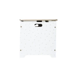 Coffre à Jouets 58 Cm Blanc Et Doré Atmosphera -ATMOSPHERA Soldes Boutique coffre a jouets dore 4
