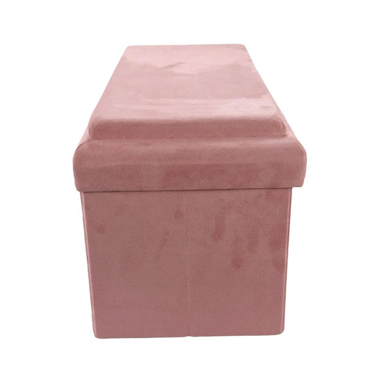 Coffre Banc Pliable Rose Compatible Briques 7 Coffre Banc Pliable Rose Compatible Briques – Image 7