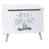 Coffre De Rangement "petit Bazar & Secrets" Blanc Atmosphera