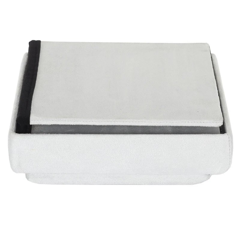 Coffre Pouf Pliable Gris Compatible Briques 5 Coffre Pouf Pliable Gris Compatible Briques – Image 5