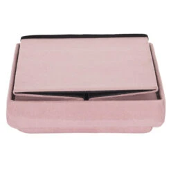 Coffre Pouf Pliable Rose Compatible Briques -ATMOSPHERA Soldes Boutique coffre pouf pliable rose compatible briques 1 5