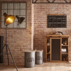 Coffres Bidons Gris Loft - Lot De 3 - Atmosphera -ATMOSPHERA Soldes Boutique coffres bidons gris loft lot 3 atmosphera 2