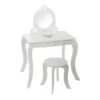 Coiffeuse Avec Tabouret Enfant Blanc Atmosphera
