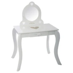Coiffeuse Avec Tabouret Enfant Blanc Atmosphera 9 Coiffeuse Avec Tabouret Enfant Blanc Atmosphera -ATMOSPHERA Soldes Boutique coiffeuse avec tabouret pour enfant blanche 2