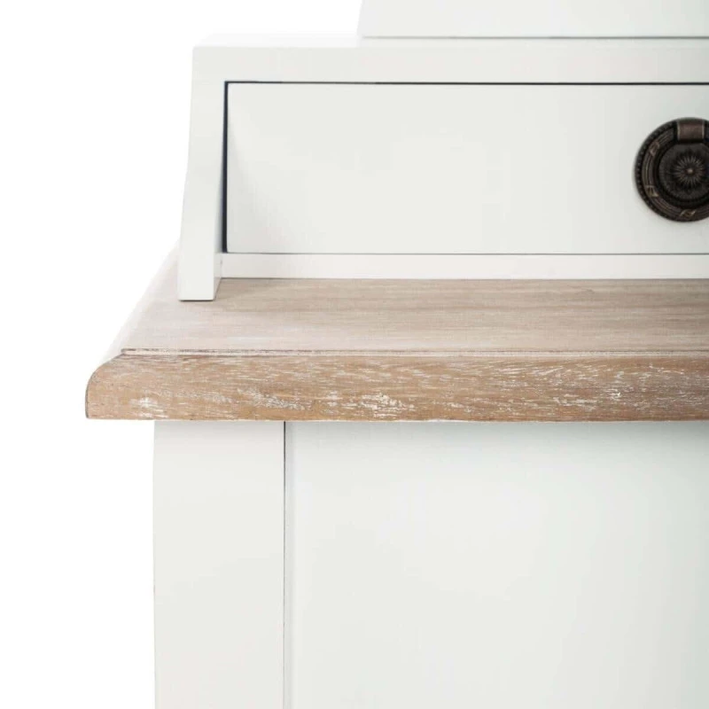 Coiffeuse Blanche 3 Tiroirs Chrysa Atmosphera 3 Coiffeuse Blanche 3 Tiroirs Chrysa Atmosphera – Image 3