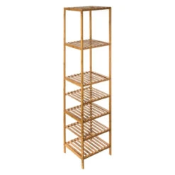 Colonne 7 Niveaux Salle Bain Varia Naturel Bambou -ATMOSPHERA Soldes Boutique colonne 7 niveaux salle bain varia naturel bambou 2
