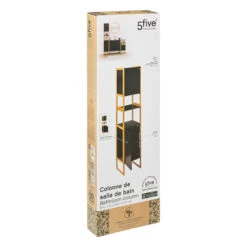 Colonne De Salle De Bain Noir Natureo 5Five -ATMOSPHERA Soldes Boutique colonne de salle de bain noir natureo 5five 3