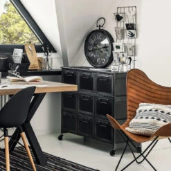 Commode Métal 9 Tiroirs Broc Atmosphera -ATMOSPHERA Soldes Boutique commode metal 9 tiroirs zaret atmosphera 2