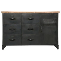 Commode Métal Et Bois Cierna Atmosphera 7 Commode Métal Et Bois Cierna Atmosphera -ATMOSPHERA Soldes Boutique commode metal torof atmosphera 3