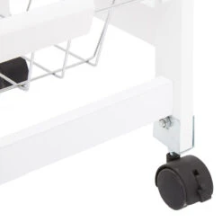 ATMOSPHERA Desserte De Cuisine Verre Blanc Modèle GUSTAF -ATMOSPHERA Soldes Boutique desserte de cuisine verre blanc modele gustaf 3