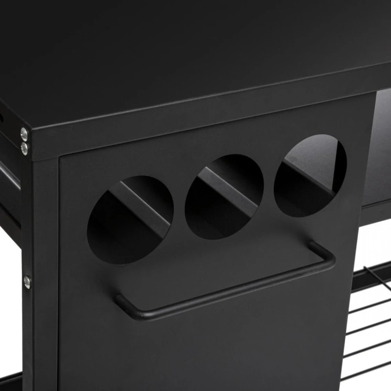 Desserte De Plancha Extérieure Noire Neka 3 Desserte De Plancha Extérieure Noire Neka – Image 3