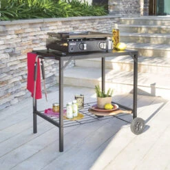 ATMOSPHERA Soldes Boutique -ATMOSPHERA Soldes Boutique desserte exterieure pour plancha noir neka 1