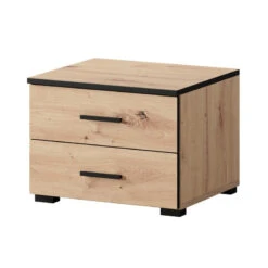 Ensemble De 2 Chevets 2 Tiroirs Nantes Noir Et Bois 9 Ensemble De 2 Chevets 2 Tiroirs Nantes Noir Et Bois -ATMOSPHERA Soldes Boutique ensemble de 2 chevets 2 tiroirs nantes noir et bois 3