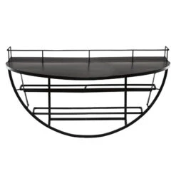 Étagère Murale Métal Bouteilles 68x41 Atmosphera -ATMOSPHERA Soldes Boutique etagere murale metal bouteilles 68x41 atmosphera 2